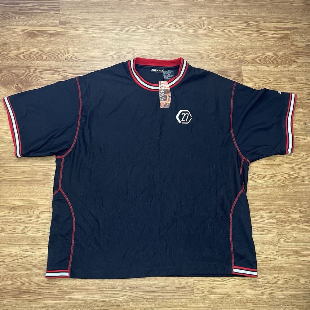 Vintage Starter Asphalt Legend Mens 3XL Short Sleeve Black Shirt #27 New W Tag